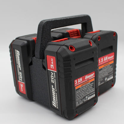 Bauer 20V  4 Slot Battery Caddy Carrying Case Battery Holder2