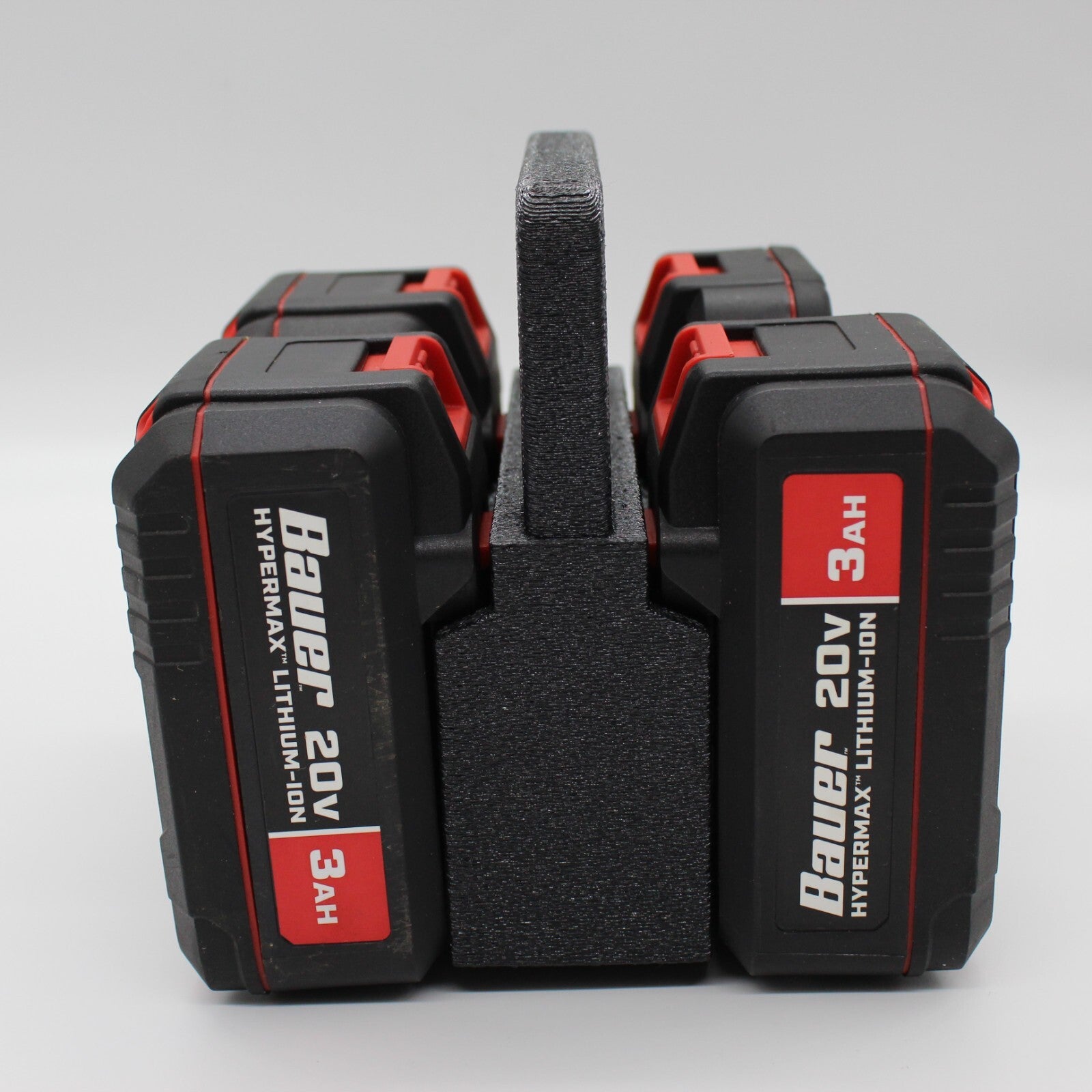 Bauer 20V  4 Slot Battery Caddy Carrying Case Battery Holder1