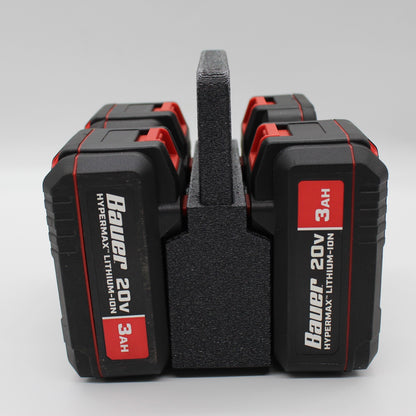 Bauer 20V  4 Slot Battery Caddy Carrying Case Battery Holder1