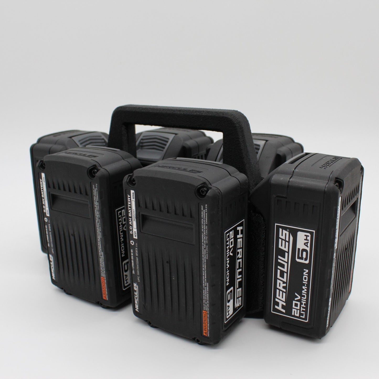 Hercules 20V 6 Slot Battery Caddy Carrying Case Battery Holder0