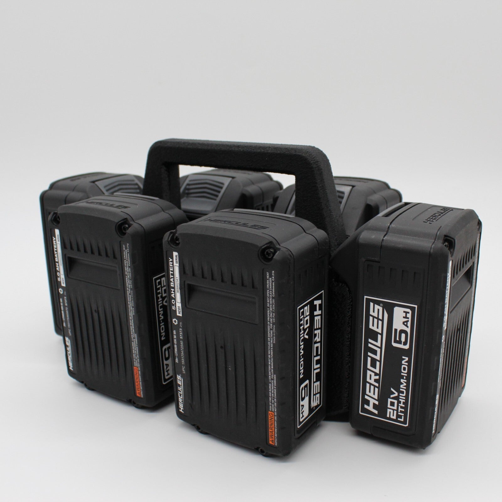 Hercules 20V 6 Slot Battery Caddy Carrying Case Battery Holder0