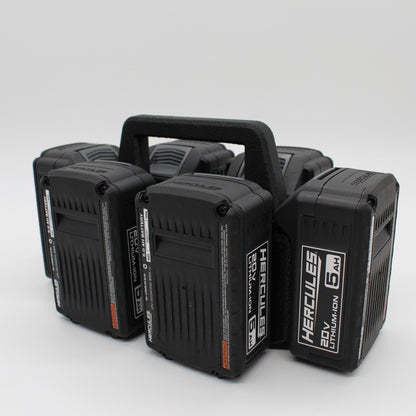 Hercules 20V 6 Slot Battery Caddy Carrying Case Battery Holder0