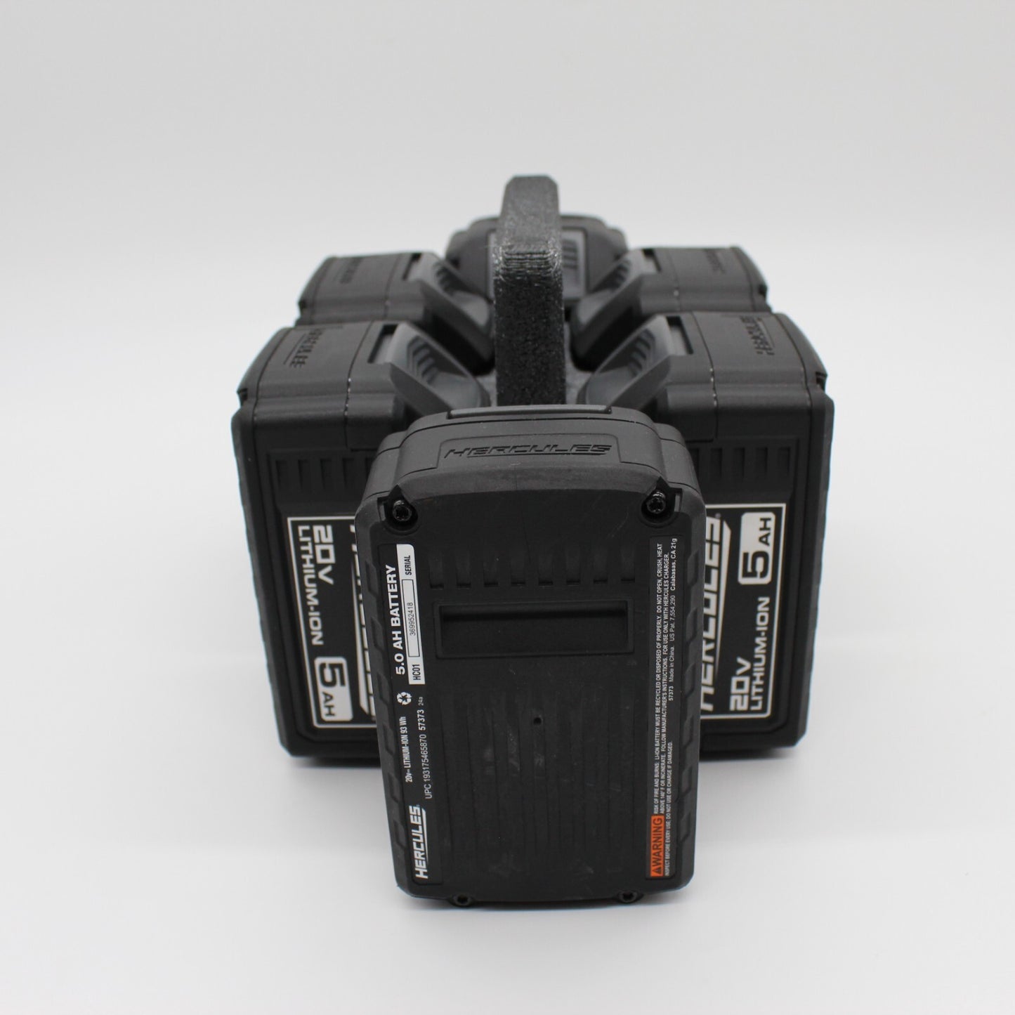 Hercules 20V 6 Slot Battery Caddy Carrying Case Battery Holder5