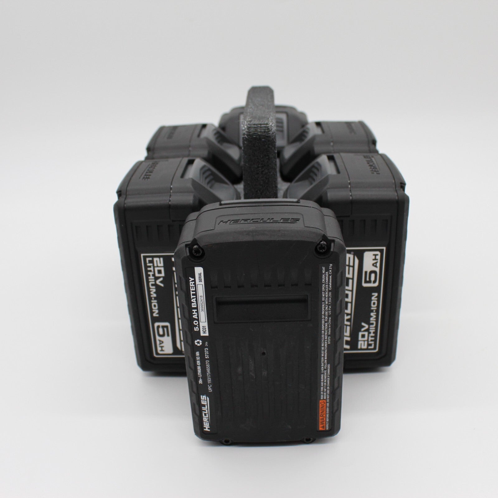 Hercules 20V 6 Slot Battery Caddy Carrying Case Battery Holder5