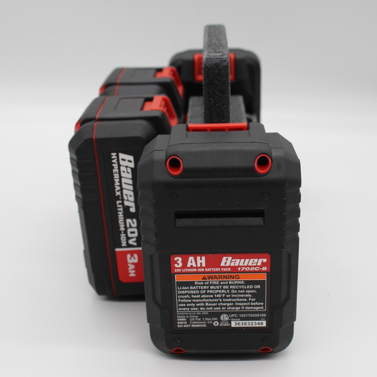 Bauer 20V 6 Slot Battery Caddy Carrying Case Battery Holder1