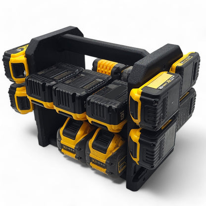24 Slot  Battery Caddy Holder Compatible With Dewalt 20V XR FlexVolt  PowerStack0