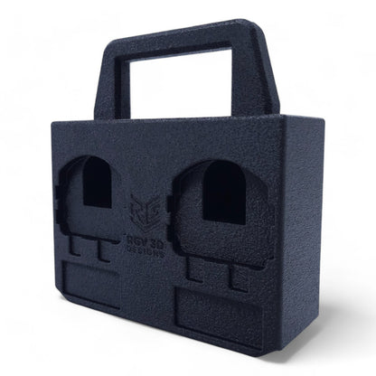 18V Battery Holder Caddy - 4 Slot Organizer Compatible with Ryobi One+9