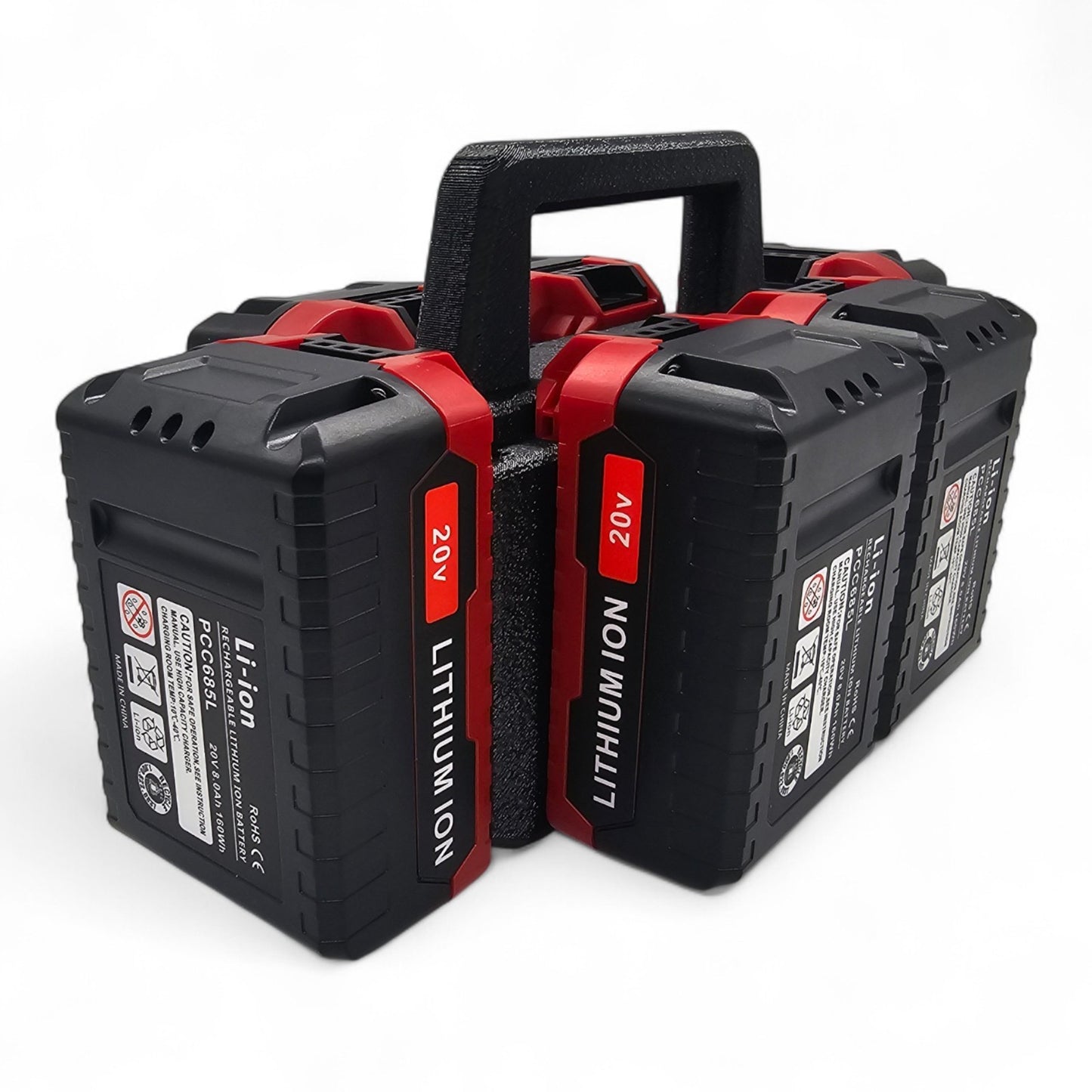 6-Slot Battery Caddy Holder Organizer Compatible with Porter Cable 20V4