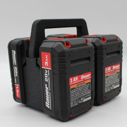 Bauer 20V  4 Slot Battery Caddy Carrying Case Battery Holder6