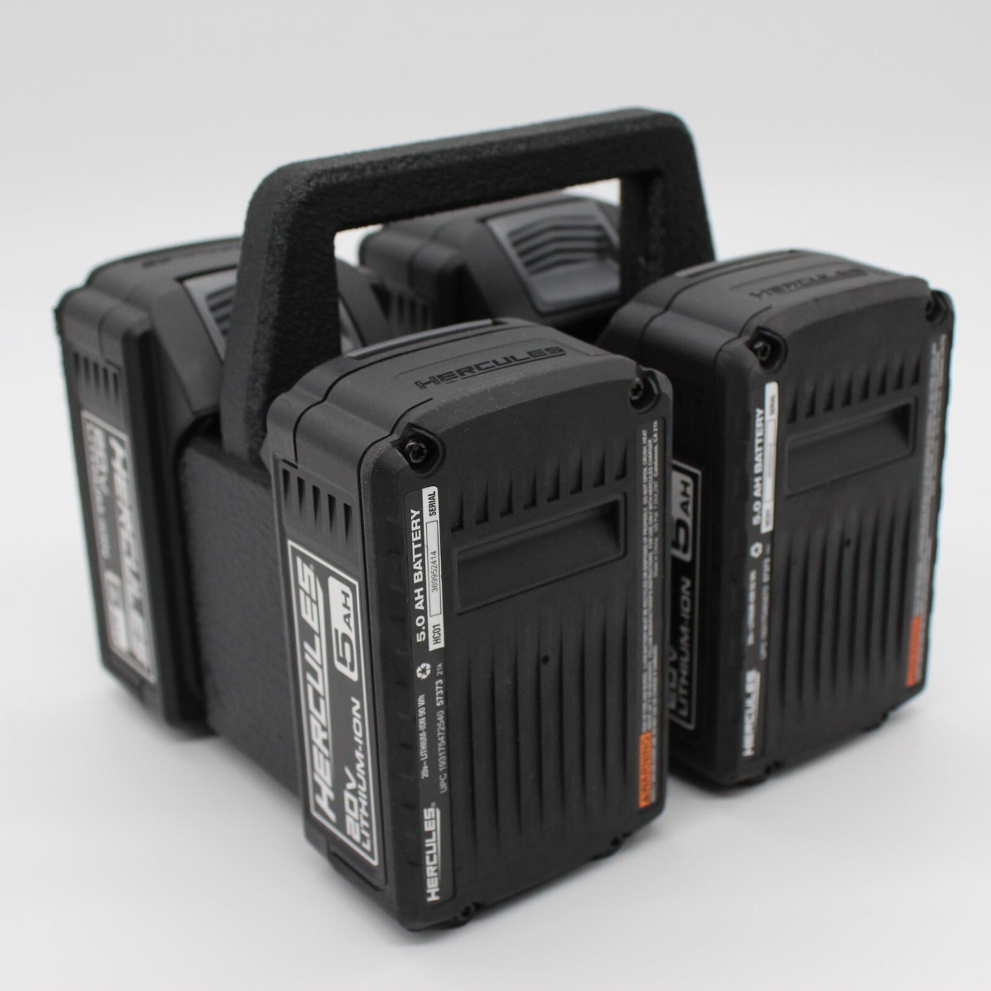 Hercules 20V  4 Slot Battery Caddy Carrying Case Battery Holder2