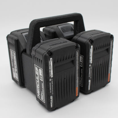 Hercules 20V  4 Slot Battery Caddy Carrying Case Battery Holder2