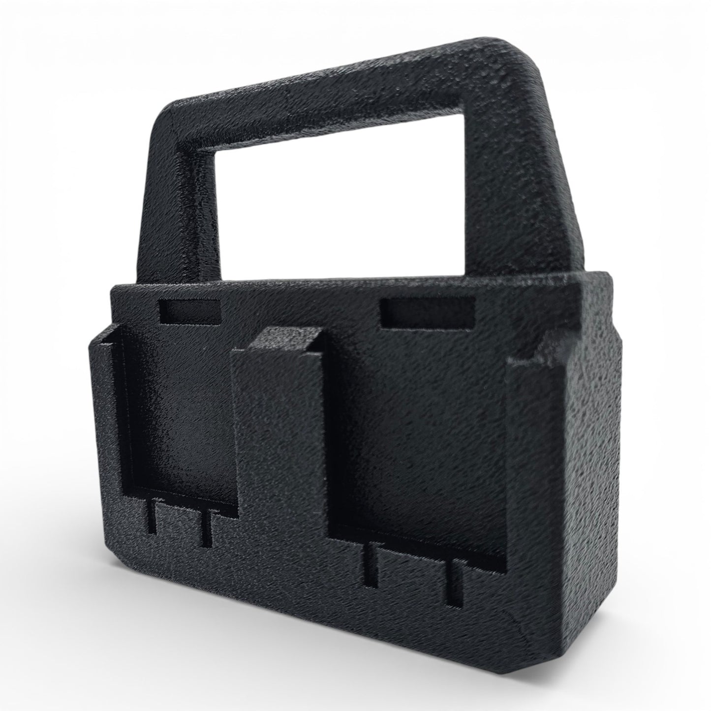 4-Slot Battery Caddy Holder Organizer Compatible with Hyper Tough HT 20V5