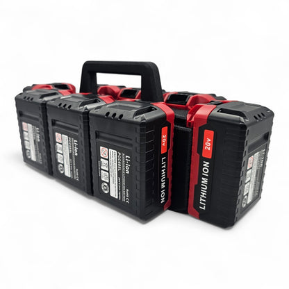 8-Slot Battery Caddy Holder Organizer Compatible with Porter Cable 20V4