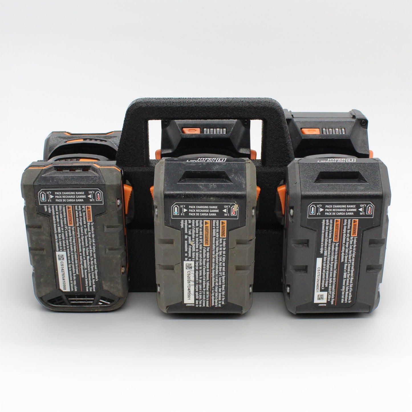 6-Slot Battery Caddy Holder Compatible with RIDGID 18V Batteries