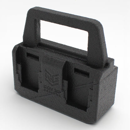 4 Slot Battery Caddy Carrying Holder Compatible w DeWalt 20V 60V & Makita 18V