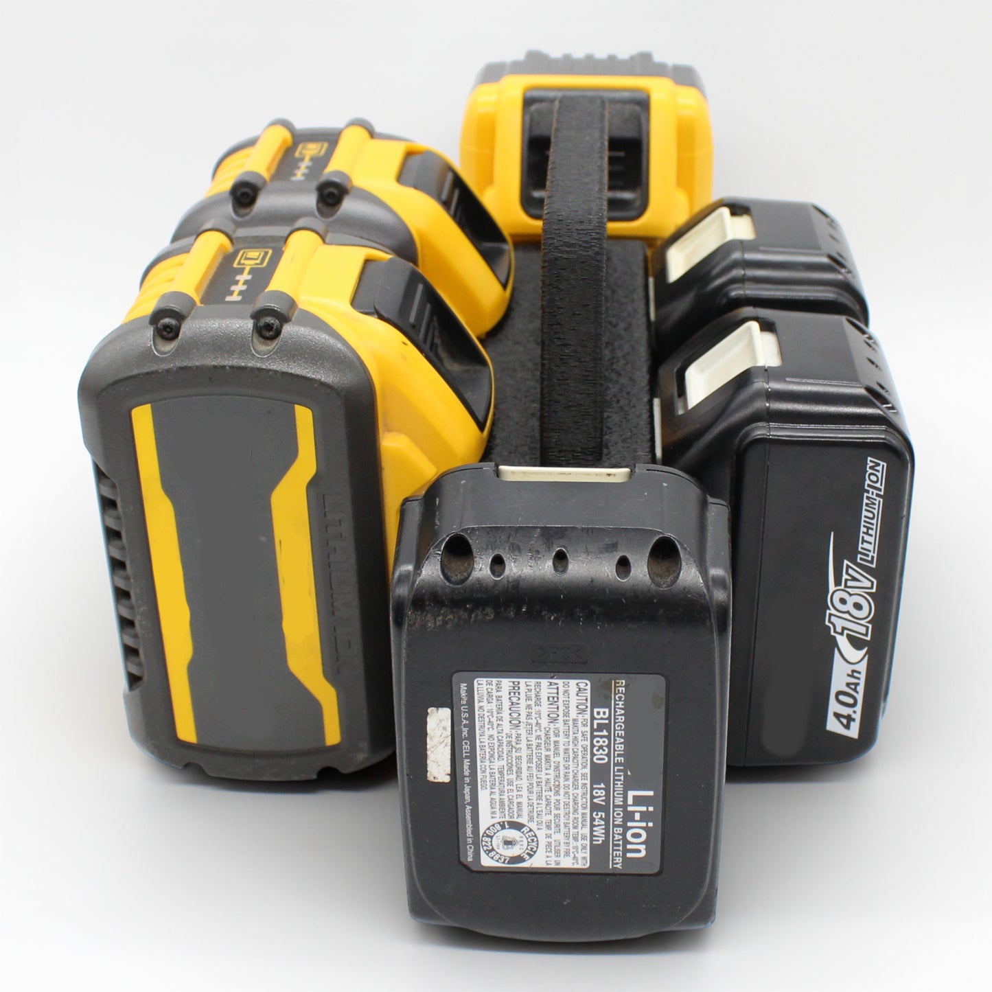 6 Slot Battery Caddy Carrying Holder Compatible w DeWalt 20V 60V & Makita 18V