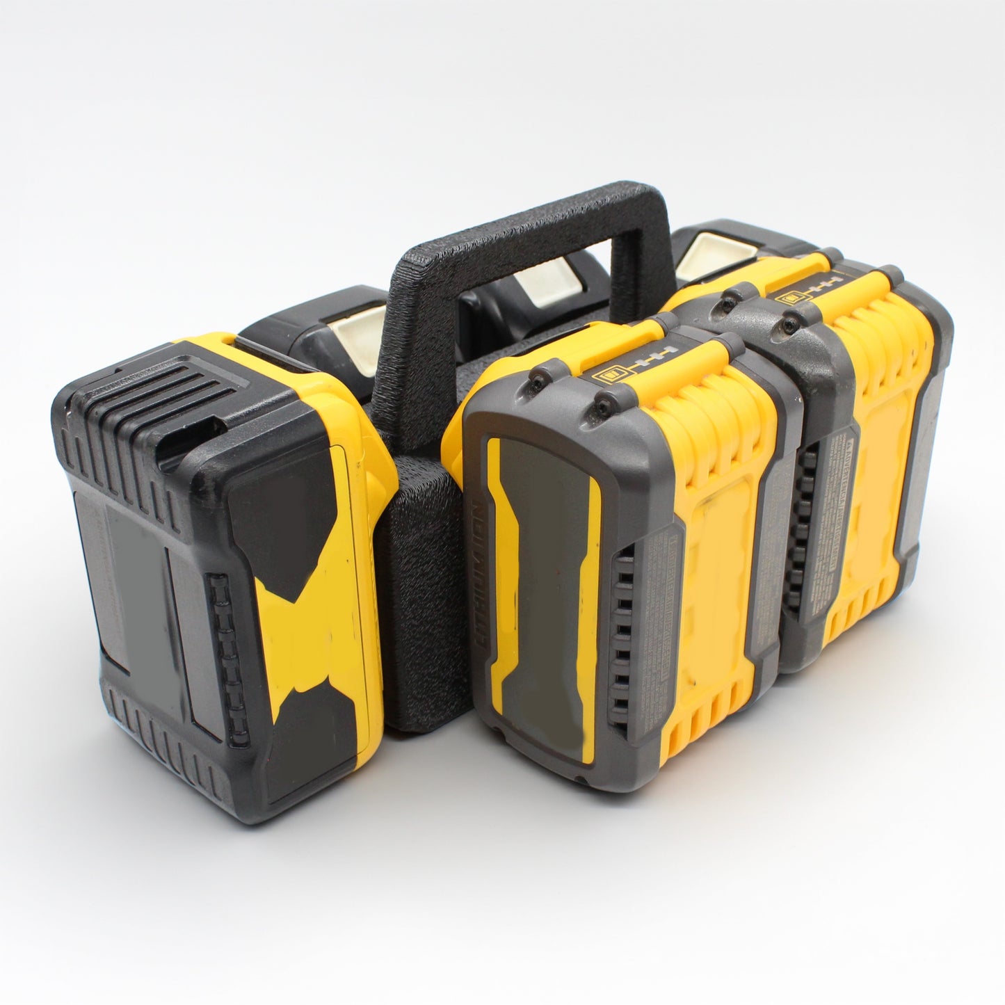 6 Slot Battery Caddy Carrying Holder Compatible w DeWalt 20V 60V & Makita 18V