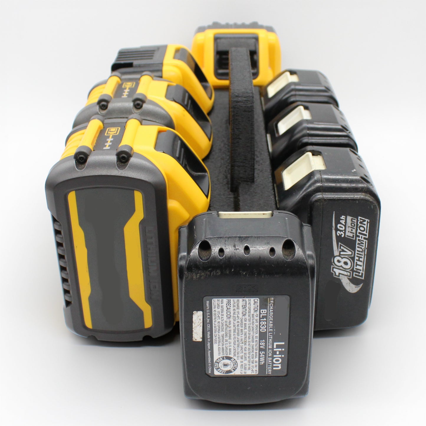 8 Slot Battery Caddy Carrying Holder Compatible w DeWalt 20V 60V & Makita 18V