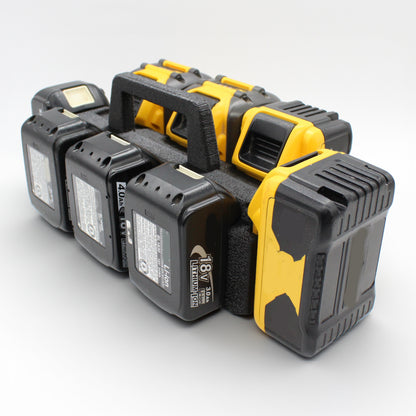 8 Slot Battery Caddy Carrying Holder Compatible w DeWalt 20V 60V & Makita 18V