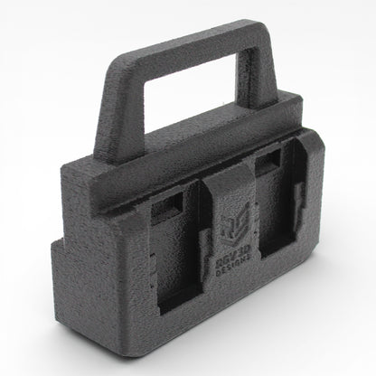 4 Slot Battery Caddy Carrying Holder Compatible w DeWalt 20V 60V & RIDGID 18V