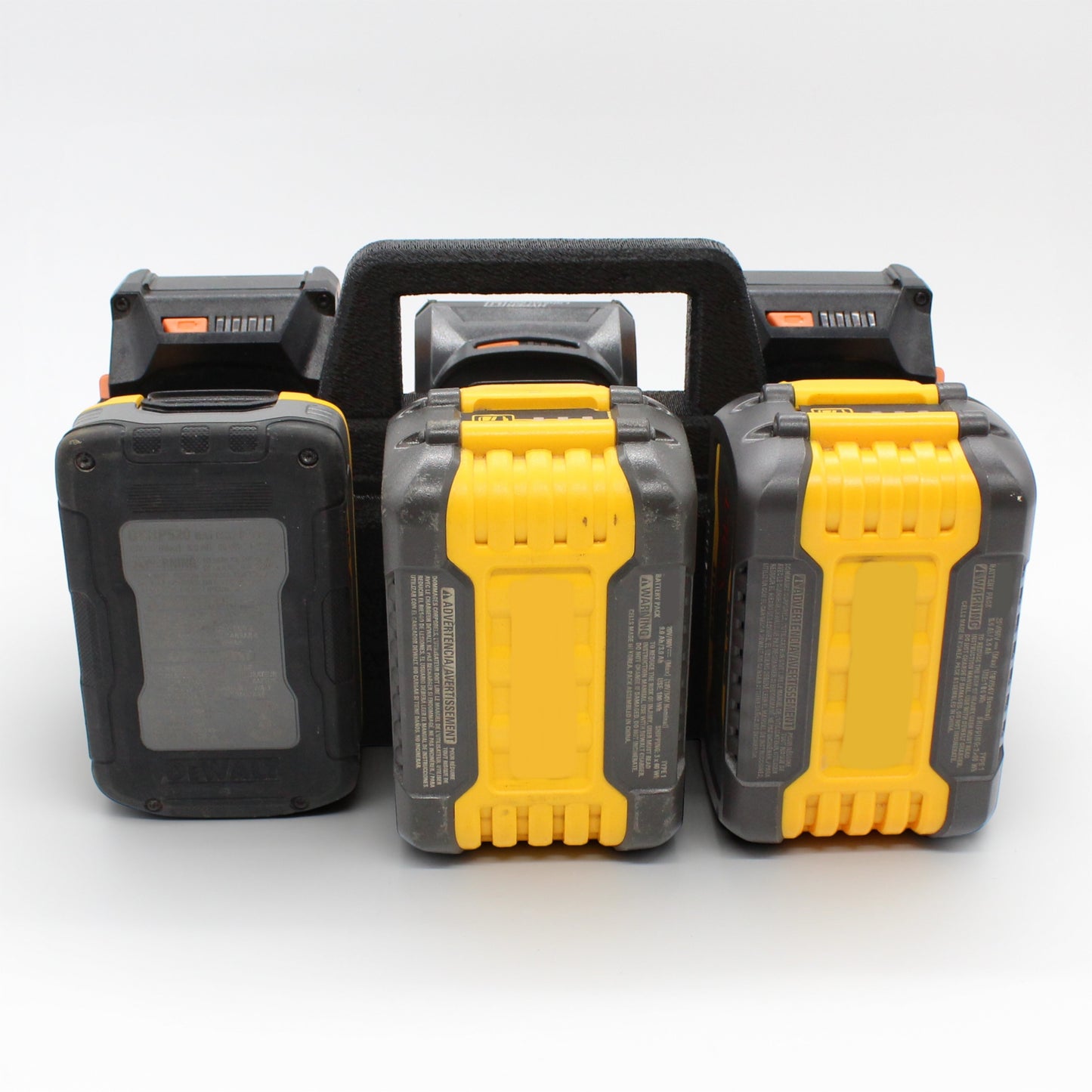 6 Slot Battery Caddy Carrying Holder Compatible w DeWalt 20V 60V & RIDGID 18V