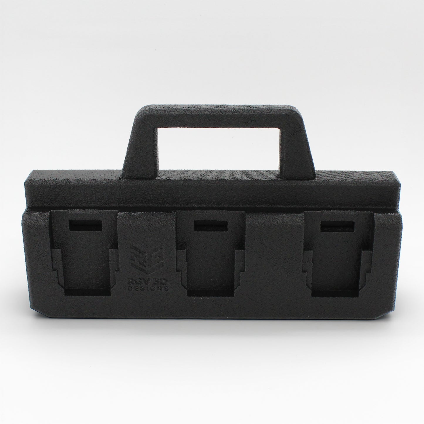 6 Slot Battery Caddy Carrying Holder Compatible w DeWalt 20V 60V & RIDGID 18V