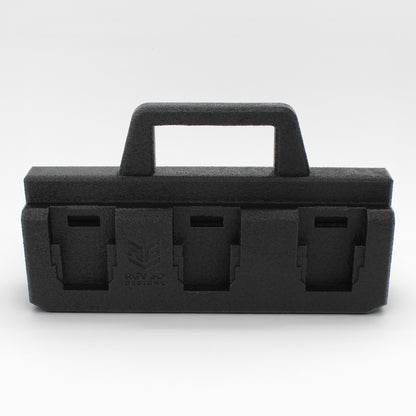 6 Slot Battery Caddy Carrying Holder Compatible w DeWalt 20V 60V & RIDGID 18V