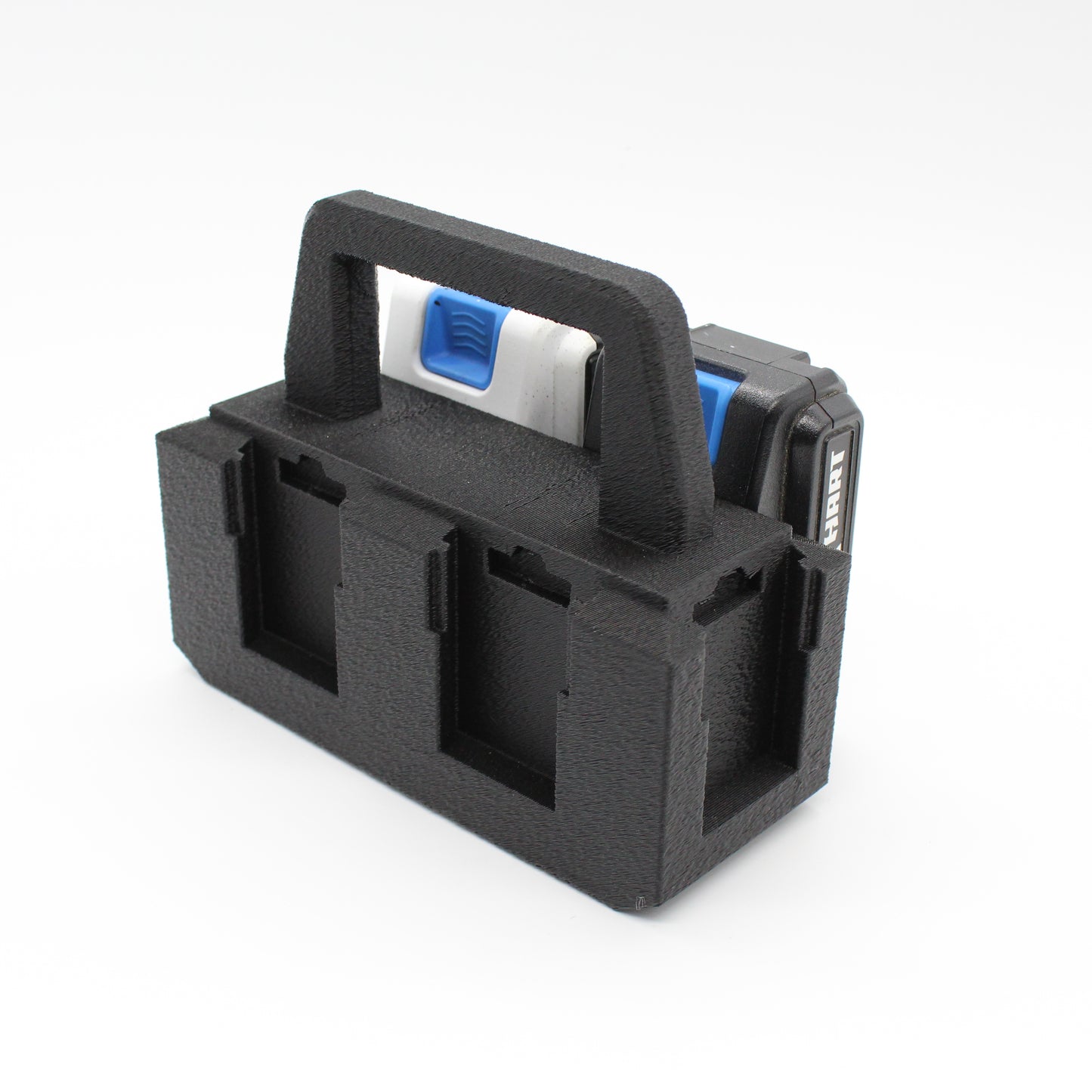 Hart 20 volt 6 Slot Battery Caddy Carrying Case Battery Holder