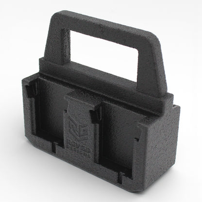 4 Slot Battery Caddy Carrying Holder Compatible w Milwaukee M18 & Makita 18V