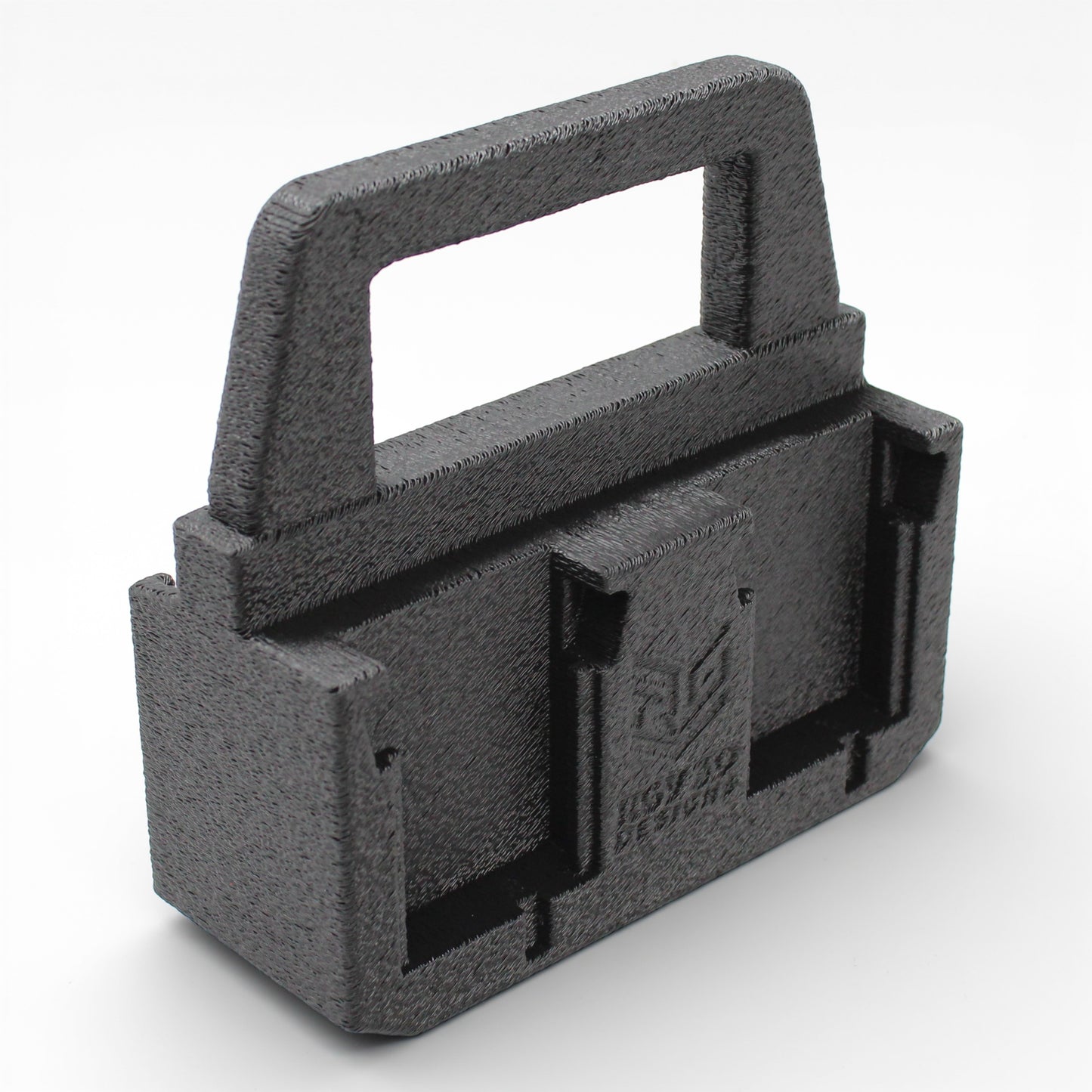 4 Slot Battery Caddy Carrying Holder Compatible w Milwaukee M18 & Makita 18V