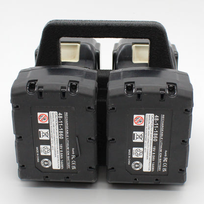 4 Slot Battery Caddy Carrying Holder Compatible w Milwaukee M18 & Makita 18V