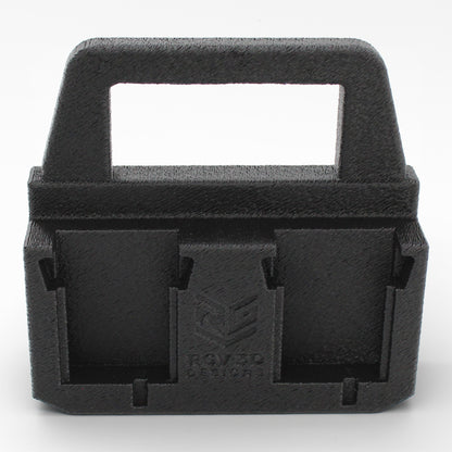 4 Slot Battery Caddy Carrying Holder Compatible w Milwaukee M18 & Makita 18V