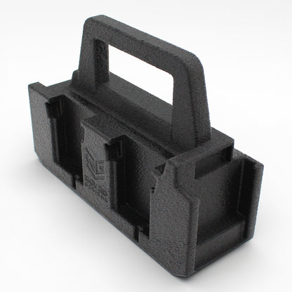 6 Slot Battery Caddy Carrying Holder Compatible w Milwaukee M18 & Makita 18V