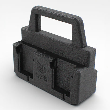 4 Slot Battery Caddy Carrying Holder Compatible w Milwaukee M18 & RIDGID 18V