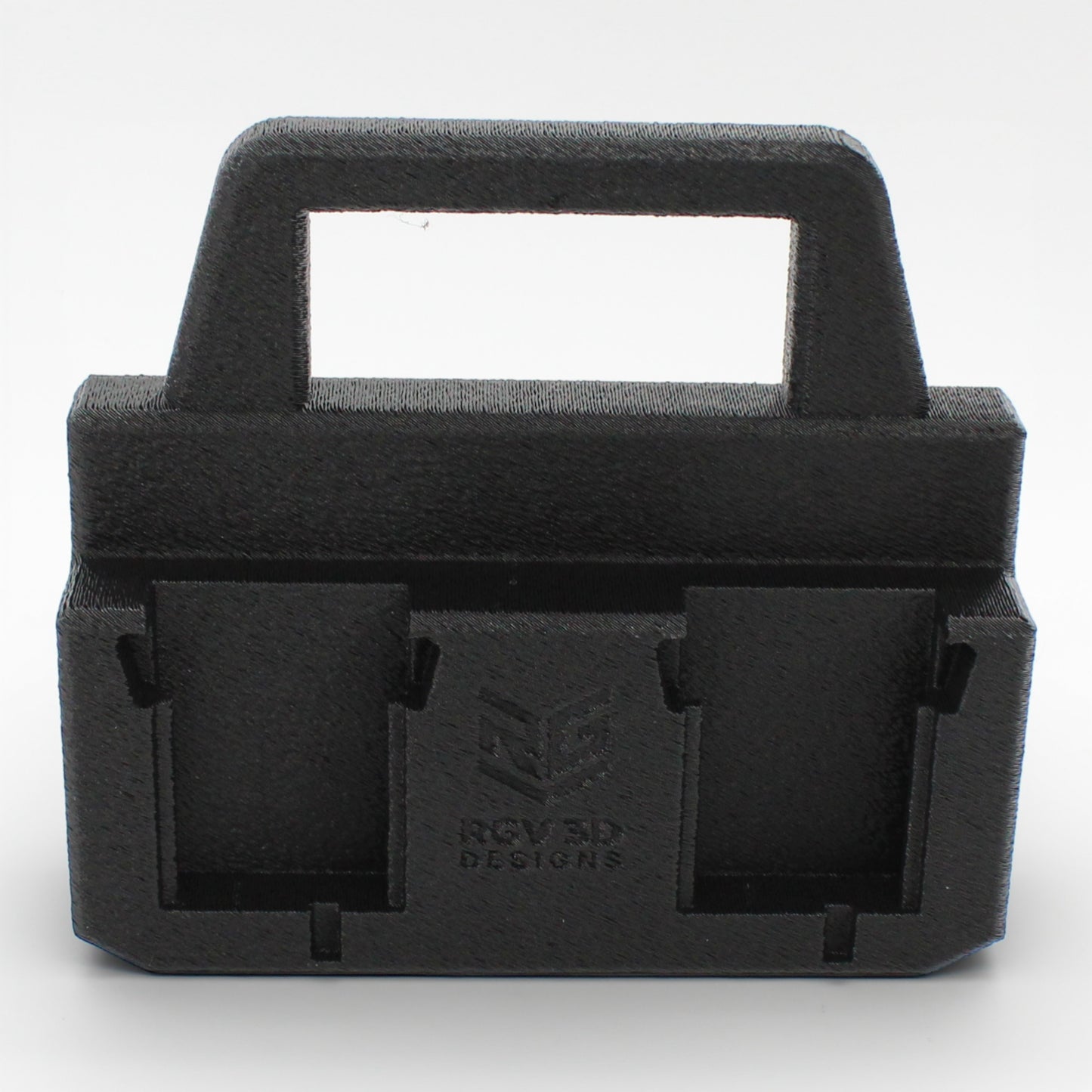 4 Slot Battery Caddy Carrying Holder Compatible w Milwaukee M18 & RIDGID 18V