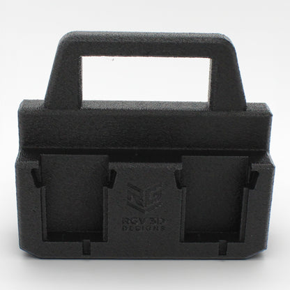 4 Slot Battery Caddy Carrying Holder Compatible w Milwaukee M18 & RIDGID 18V