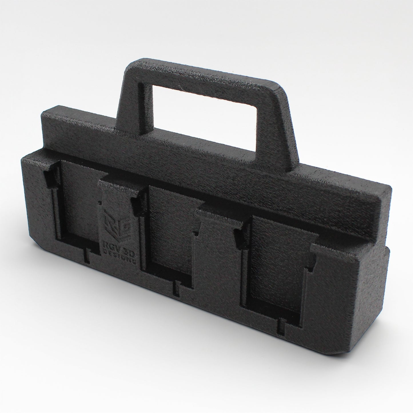 6 Slot Battery Caddy Carrying Holder Compatible w Milwaukee M18 & RIDGID 18V