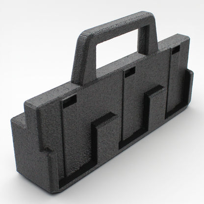 6 Slot Battery Caddy Carrying Holder Compatible w Milwaukee M18 & RIDGID 18V