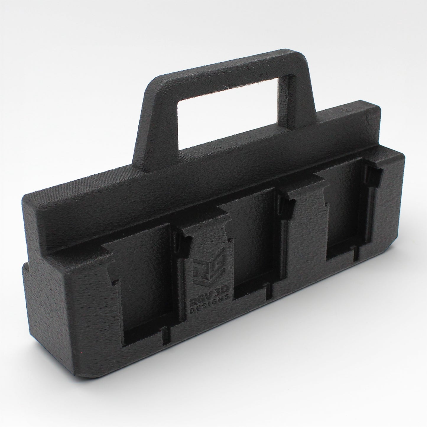 6 Slot Battery Caddy Carrying Holder Compatible w Milwaukee M18 & RIDGID 18V