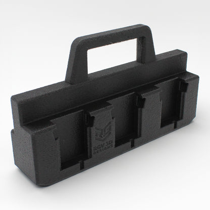 6 Slot Battery Caddy Carrying Holder Compatible w Milwaukee M18 & RIDGID 18V