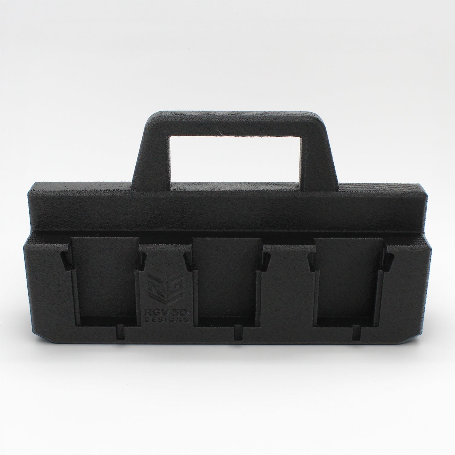 6 Slot Battery Caddy Carrying Holder Compatible w Milwaukee M18 & RIDGID 18V